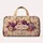 Purple Floral Heritage Garden With Your Name Cartouche For Grandmother Gift Travel Quilted Weekend Bag - 6