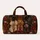 Luxury Long Eared Dog Trio With Autumn Florals For Boutique Travel Pet Lovers Gift Quilted Weekend Bag - 6