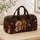 Luxury Long Eared Dog Trio With Autumn Florals For Boutique Travel Pet Lovers Gift Quilted Weekend Bag - 4