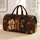 Luxury Long Eared Dog Trio With Autumn Florals For Boutique Travel Pet Lovers Gift Quilted Weekend Bag - 1