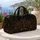 Gothic Halloween Village With Pumpkins And Amber Windows For Autumn Travel Women Quilted Weekend Bag - 5