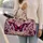 Vintage Botanical Butterflies With Violet Florals For Romantic Travel Style Women Quilted Weekend Bag - 2