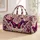 Vintage Botanical Butterflies With Violet Florals For Romantic Travel Style Women Quilted Weekend Bag - 1