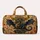 Blue Gold Dragon Fantasy Crest With Parchment Leaves For Travel And Holiday Gifts Quilted Weekend Bag - 6