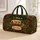 Vintage Camper In Autumn Pine Forest For Cozy Camping Road Trips And Outdoor Getaways Quilted Weekend Bag - 1