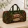 Vintage Camper In Autumn Pine Forest For Cozy Camping Road Trips And Outdoor Getaways Quilted Weekend Bag - 4