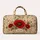 Crimson Red Poppy Botanical Garden With Your Name Accent For Retro Travel Style Women Quilted Weekend Bag - 6