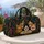 Multicolor Folk Art Cats With Bell Collars For Overnight Trips And Pet Lover Gifts Quilted Weekend Bag - 5