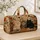 Cozy Halloween Woodland Cats With Autumn Florals For Fall Travel Cat Lovers Gift Quilted Weekend Bag - 4