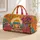 Retro Rainbow Van With Daisies For Festival Road Trips And Boho Holiday Travelers Quilted Weekend Bag - 1