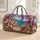 Mediterranean Coastal Village With Bougainvillea For Resort Travel And Island Lovers Quilted Weekend Bag - 1