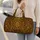 Antique Gold Baroque Filigree Medallion For Luxury Travel, Gym, Beach, And Getaways Quilted Weekend Bag - 2