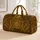 Antique Gold Baroque Filigree Medallion For Luxury Travel, Gym, Beach, And Getaways Quilted Weekend Bag - 1
