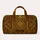 Antique Gold Baroque Filigree Medallion For Luxury Travel, Gym, Beach, And Getaways Quilted Weekend Bag - 6
