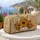 Autumn Sunflower Wheat Bouquet With Ivory Nameplate For Fall Travel And Harvest Gifts Quilted Weekend Bag - 5