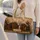 European Vintage Library Books With Dried Botanicals For Elegant Getaway Decor Style Quilted Weekend Bag - 2
