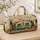 Retro Camper Cabin With Daisies And Evergreens For Camping Trips And Road Getaways Quilted Weekend Bag - 4