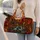 Autumn Forest Lodge Waterfall Leaves Rustic Travel Retreat Gift For Nature Lovers Quilted Weekend Bag - 2
