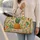 Golden Pineapple Tropical Boho Palm Florals For Beach Vacation Resort Travel Lovers Quilted Weekend Bag - 2