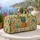 Golden Pineapple Tropical Boho Palm Florals For Beach Vacation Resort Travel Lovers Quilted Weekend Bag - 5