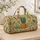 Golden Pineapple Tropical Boho Palm Florals For Beach Vacation Resort Travel Lovers Quilted Weekend Bag - 4
