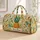 Golden Pineapple Tropical Boho Palm Florals For Beach Vacation Resort Travel Lovers Quilted Weekend Bag - 1