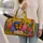 Monarch Butterfly Hydrangea Garden Floral Travel Carryall For Summer Getaway Trips Quilted Weekend Bag - 2