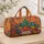 Vibrant Desert Cactus And Floral Paper Cut Collage For Travel Getaways And Gym Days Quilted Weekend Bag - 4