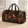 Vintage Garden Patchwork Florals With Name Plaque For Luxe Travel Style For Women Quilted Weekend Bag - 1