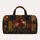 Vintage Garden Patchwork Florals With Name Plaque For Luxe Travel Style For Women Quilted Weekend Bag - 6