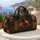 Vintage Garden Patchwork Florals With Name Plaque For Luxe Travel Style For Women Quilted Weekend Bag - 5