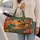 Bohemian Tropical Sunset Palms Hibiscus Ocean Waves For Beach Vacation Cruise Women Quilted Weekend Bag - 2
