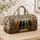 Retro Five Cats With Wildflowers And Lampposts For Countryside Travel Gifts For Cat Lovers Quilted Weekend Bag - 4