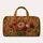 Retro Rose Garden Florals With Olive Cartouche For Autumn Holiday Travel Gifts For Her Quilted Weekend Bag - 6