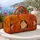 Smiling Calico Cat Autumn Florals With Name For Cat Lovers And Fall Travel Style Quilted Weekend Bag - 5