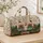 Cozy Retro Camper Cottage With Wildflowers For Camping Getaways And Travel Lovers Quilted Weekend Bag - 4