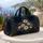 Midnight Navy Golden Vine Daisies For Elegant Travel Getaways And Floral Style Lovers Quilted Weekend Bag - 5