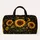 Golden Sunflower Black Baroque Florals For Beach Days Work Trips And Gifting For Her Quilted Weekend Bag - 6