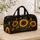 Golden Sunflower Black Baroque Florals For Beach Days Work Trips And Gifting For Her Quilted Weekend Bag - 4
