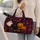 Black Cat Witch Hat Pumpkins And Ghost Halloween Travel For Spooky Fall Getaways Quilted Weekend Bag - 2