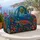Vibrant Sea Turtle Reef With Name Plaque Tropical Ocean Beach Getaway Style For Women Quilted Weekend Bag - 5