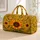 Bohemian Sunflower Garden With Olive Vines For Summer Travel And Beach Days Style Quilted Weekend Bag - 1