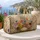 Rustic Bohemian Wild Meadow Florals On Cream For Holiday Travel Style For Women Gifts Quilted Weekend Bag - 5
