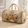 Rustic Bohemian Wild Meadow Florals On Cream For Holiday Travel Style For Women Gifts Quilted Weekend Bag - 1