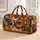 French Bulldog Mosaic Portrait With Autumn Travel Vibes For Dog Moms And Pet Lovers Quilted Weekend Bag - 1