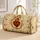 Sacred Heart Devotional Emblem For Church Travel, Prayer Retreats, And Faith Gifts Quilted Weekend Bag - 1