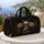 Gothic Skull And Ivory Roses Dark Botanical Memento Mori Travel Style Gift For Women Quilted Weekend Bag - 5