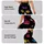 Colorful Jewel Tone Paw Prints For Dog Lovers High Waist Gym Yoga Daily Active Wear Leggings - 2