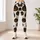 Black Jack O Lantern Pumpkin Motifs For Halloween Costumes And Spooky Everyday Style Leggings - 6