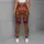 Burgundy Autumn Floral Botanical High Waist Yoga And Everyday Casual Wear For Women Leggings - 5